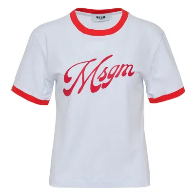 Msgm T-shirt In White