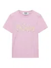 Msgm T-shirt With Decoration In Pink