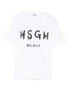 Msgm Logo-detail T-shirt In White