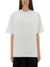 Msgm Printed Crew Neck T-shirt In White