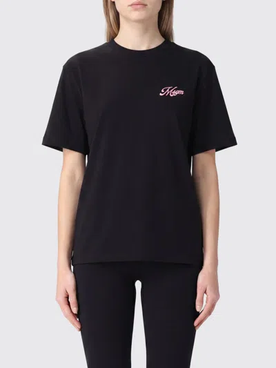 Msgm T-shirt Woman Color Black