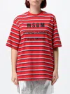 Msgm Striped T-shirt In Multi