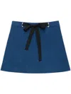 Msgm Minirock Aus Tweed In Blau