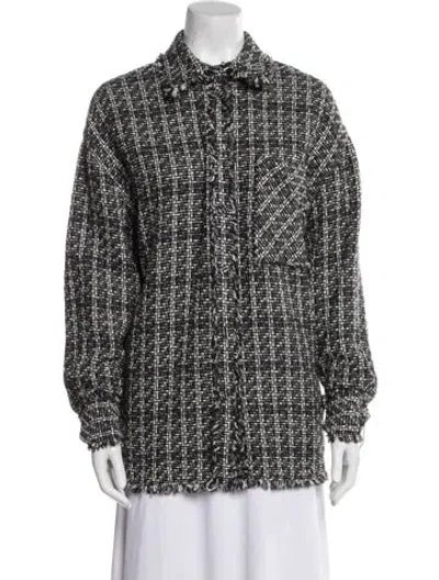 Pre-owned Msgm Tweed Pattern Evening Jacket In Multi