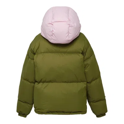 Msgm Two Colorways Puffer Jacket In Green