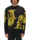 Msgm Underground Pixelled Roses Jersey