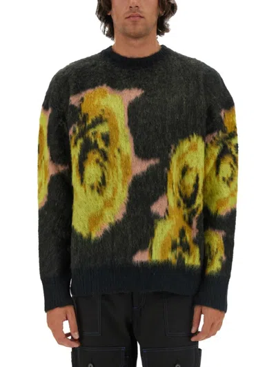 MSGM UNDERGROUND PIXELLED ROSES JERSEY