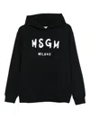 Msgm Unisex Mini Logo Sweatshirt In Black