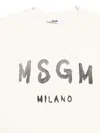 Msgm Unisex Mini Sweatshirt For Kids In Neutral
