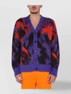 Msgm Cardigan In Misto Lana