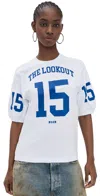Msgm Varsity Tee Optical White In Optical White
