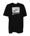 Msgm Vertigine Graphic-print T-shirt In Black