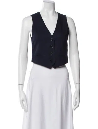 Pre-owned Msgm Vest In Blue