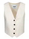 Msgm Vests In White
