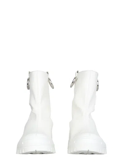 Msgm Vibram Rubber Sole Rain Boot In Multi