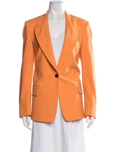Pre-owned Msgm Virgin Wool Coat In Orange