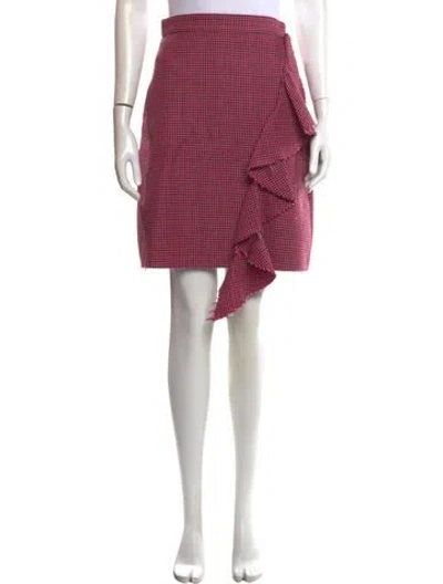 Pre-owned Msgm Virgin Wool Knee-length Skirt In Pink