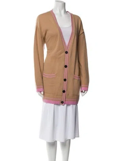 Pre-owned Msgm Virgin Wool Patterned Sweater In Multi