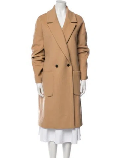 Pre-owned Msgm Virgin Wool Peacoat In Neutral