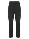Msgm Flared High-waisted Jersey Pant In Black