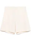 Msgm Viscose Tailored Shorts Front Pleats