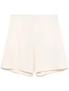 Msgm Viscose Tailored Shorts Front Pleats