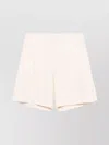 Msgm Viscose Tailored Shorts Front Pleats