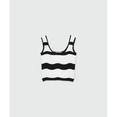 MSGM MSGM VISCOSE TANK WOMEN'S TOPS