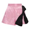 Msgm Waisted Shorts With Ribbon In Multi
