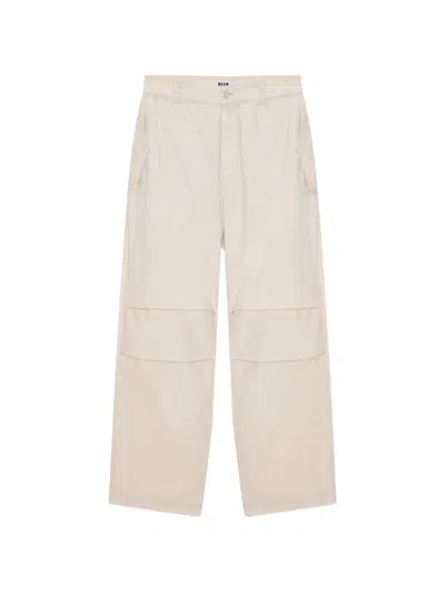Msgm Hose Mit Eingefassten Taschen In Neutral