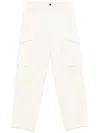 Msgm Cargo Pants In White