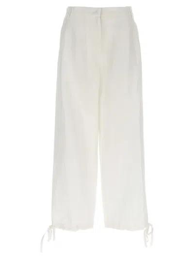 MSGM WHITE CARROT PANTS