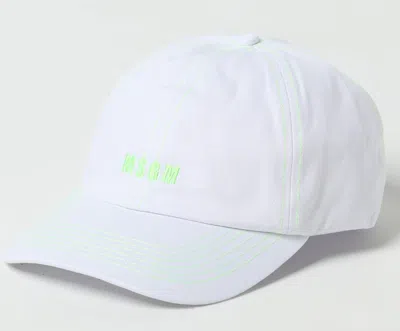 Msgm White Cotton Hats