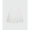 Msgm White Cotton Midi Skirt In White