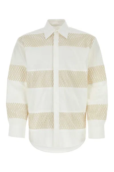 MSGM WHITE COTTON SHIRT