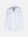 Msgm White Cotton Shirt In White