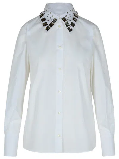 Msgm White Cotton Shirt