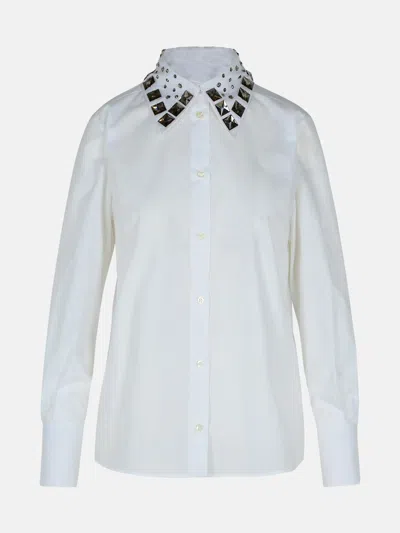 Msgm White Cotton Shirt