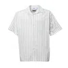 Msgm White Cotton Short Sleeve Printed Shirt In White