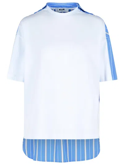 Msgm White Cotton T-shirt