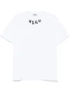 Msgm Brushstroke-logo T-shirt