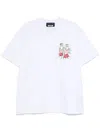 Msgm Luke Edward Hall Sailors In Love Patch T-shirt In White