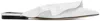 Msgm White Flat Mules In 01 White