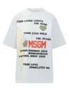 Msgm Embellished Graphic T-shirt In White