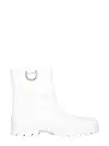 Msgm Mid-calf White Rain Boots In White
