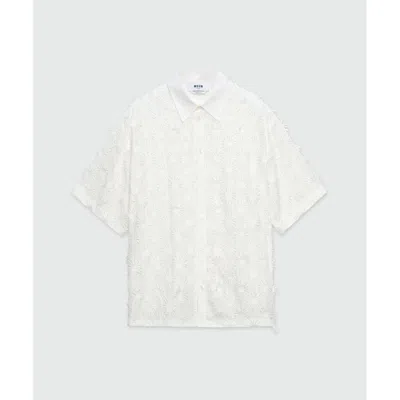 Msgm White Polyester Blouse