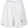 MSGM WHITE SHORTS FOR GIRL WITH BRODERIE ANGLAISE