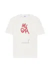 Msgm White T-shirt For Boy With Logo In White