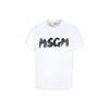Msgm White T-shirt For Kids With Logo In White