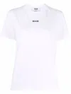 Msgm Cotton Jersey T-shirt In White